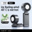 Portable Handheld Cooling Fan Semiconductor Ice Cold  Fan Rechargeable 3000mAh Foldable Digital Display Black 2