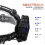 Outdoor Headlight Telescopic Zoom Charging Output Multi-function Electric Display Work Light Fishing Light Xhp-70 Light Headlight 4
