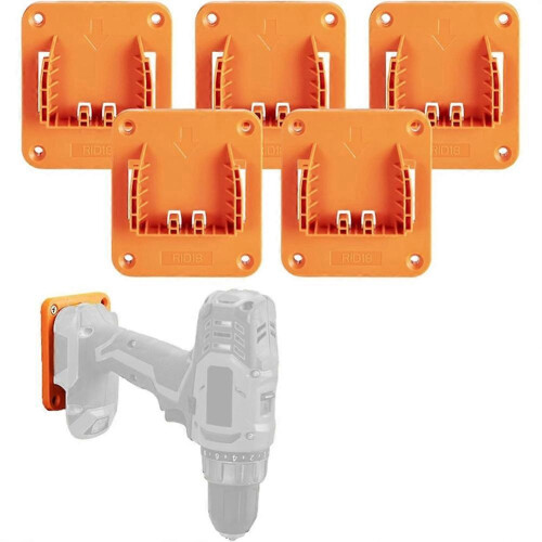 10pcs Tool Holder Mount for 18V Power Tool Mounting Base Wall Mounting Bracket Storage with 20 Screws(No Tool) 1