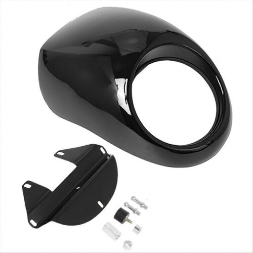Motorcycle Headlight Cover Headlight Fairing for Bright Black 1