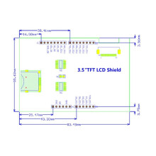 3.5 Inch TFT LCD Color Touch Screen Display Module 480x320 Ultra HD for MegB2560 STM32