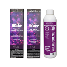 L'Oréal Excellence HiColor True Violet H19 x2 + Developer