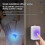 Wireless Remote Control Sound Light Doorbell Elderly Service Call Button Motion Sensor Bell Ring for Deaf People White 8