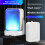 Wireless Remote Control Sound Light Doorbell Elderly Service Call Button Motion Sensor Bell Ring for Deaf People White 6