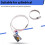 PT100 Temperature Sensor Pipe Superficial Mount Probe Platinum Resistance RTD Thermal Detector ,2m 4