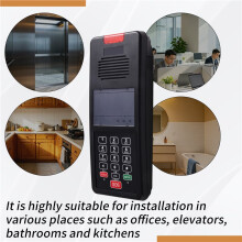 Wall Mounted Landline Phone for Elevator Bathroom Kitchen Fixed 41t0+,Emergency Protection Gallery Corded Phone Home Use