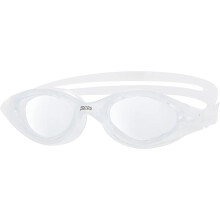 Zoggs Panorama Adult Swimming Goggles (Clear Lens, Clear) for Men and Women, Soft Anti-Leak Seal, Anti-Fog, UV Protection, Quick Adjust Strap, 180 De