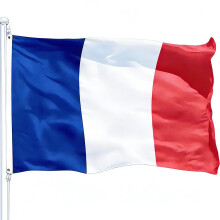 French Flag 5ftx3ft with Eyelets for Fifa World Cup Football 2026 Decorations,Large Double Side France Flag for Eurovision Euro Football Garden Stree