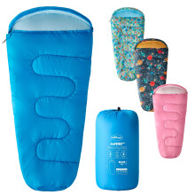 Silentnight Kids Sleeping Bag - Girls Boys 3 Season Mummy Sleeping Bag Ideal for Spring and Summer with Soft Touch Warm Cosy Fabric and Fibres - Mach