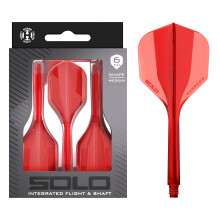 Harrows Solo Integrated Flight & Shaft System – 3 Molded Flights & Shafts – One-Piece Aero Core Construction – Fixed 90 Design for Stability (