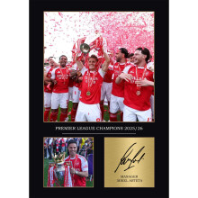 Legends Gallery Arsenal League Winners 2026 Poster Gift For Arsenal Fans Arsenal Gifts For Boys Saka Rice Mikel Arteta Digitally Reproduced Signature