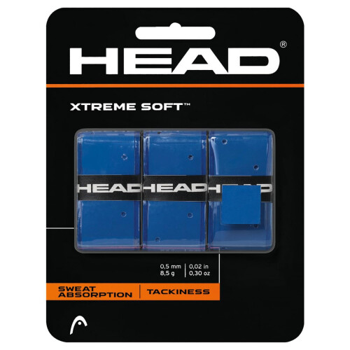 HEAD HEAD Xtremesoft Overgrip 3 Pack (Blue)