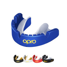 OPRO Gold Level Mouthguard for Braces Premium Fit - Gum Shield Adult (Age 10+) - OPRO Mouth Guard Boxing and MMA, Easy Self-Fit Gum Shield Rugby and