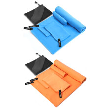 Anavasi 6 PCS Microfibre Towels for Adults, 2*(180*80 + 80*40 + 50*30) Microfibr
