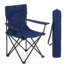 FINE GARDEN Camping Chair With Cary Bag, Lightweight Folding Camping Chair with Cup Holder, Comfortable Design Chairs with Armrests For Outdoor, Prof
