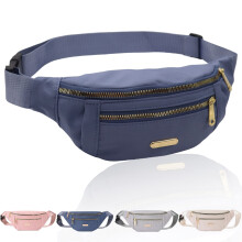 Fanny Pack Fashionable Waist Bag Casual Travel Bum 3 Zipper Pockets
