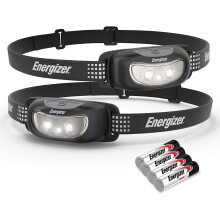 Energizer LED Head Torch, Universal Plus Night Vision, Powerful Bright Headlamp, Water Resistant Headlight, Perfect for Camping, Hiking, Running, DIY