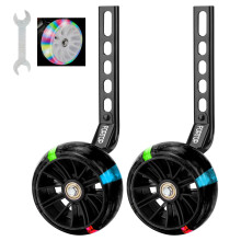 FORTOP Bike Stabilizers Training Wheels, Pair of Heavy Duty Rear with Stabilizers Mounted Kit for Single Speed Bicycle with 12 14 16 18 20 Inch (Heavy