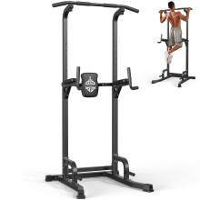 Sportsroyals Pull up Bar, Multi-Function Power Tower Dip Station with Upgraded Adjustable Foot Cover Equipment for Home Gym,400LBS