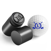 Joomsical Golf Ball Stamp, Self-Inking Reusable Golf Ball Stamp Marker Identify Golfing Stamper for Golfers, Dads, Retiremen(Letter L)