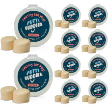 Putty Buddies Floating Earplugs for Swimming & Bathing (Invented by Physician) Keep Water Out (10-Pair) Tan