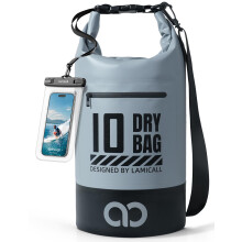 Lamicall Dry Bag, Waterproof Bag - [Robust & Anti-Scratch] 5L/10L/20L/30L/40L Waterproof Backpack with 100% Water Proof Phone Pouch, Floatable Drybag