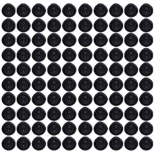 100PCS Round Rocker Power 6A 250V AC 2Pin 2Position /Off Power Boat Switches SPST Black Button Round Black