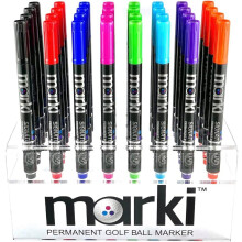MARKI Permanent Golf Ball Marker - Permanent Markers Designed Specifically For Golfers, 8 Bold Colours Available (Purple)