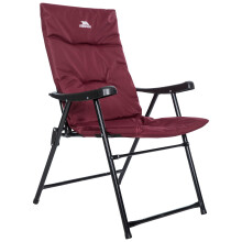 Trespass Paddy Folding Camping & Garden Deck Chair - Foam Padded Seat, Steel Frame, Foldable Lightweight 3.8kg, H93 x W60 x D60cm