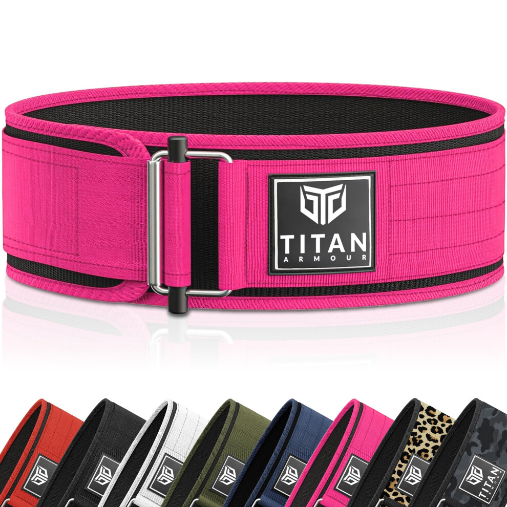 Photos - Training Belt Titan Armour Premium Self-Locking Weight Lifting Belt | Gym belt: Powerlifting, Deadlift, Olympic Lifts, Squats | Functional