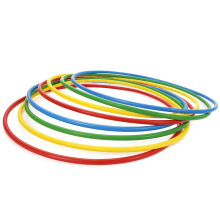 FlickBuyz Hula Hoop - Multicolor Fitness Hula Hoops - Plain and Glitter 45cm, 55cm, 65cm, 75cm, 80cm Plastic Hula Hoops, Fitness and Dance Exercise H