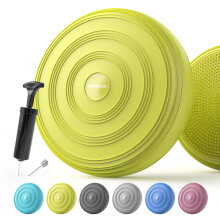 PROIRON Wobble Cushion Inflatable Air Stability Balance Board with Pump, Non-slip, Sitting Posture Trainer Wiggle Seat for Home and Office Chair Sens