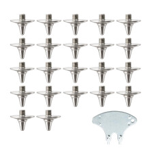 22pcs Metal Cricket Spikes Replacement Set with Spanner,Screw-In Golf Shoe Studs for Cricket Shoes, Golf Shoes and Cross Country Spikes, Durable Anti