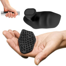 WACURRENTHYD Rubber Gym Grips Fingerless Workout Grips - Ergonomic Rubber Hand Protector Gloves for Weight Lifting, Pull-Ups, Gym Training and Exerci
