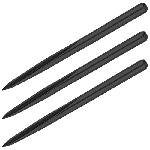 Unicorn Unicorn Volute Replacement Steel Tip Dart Points | Black Coating | Plain Grip | 36 mm | 3 per Pack