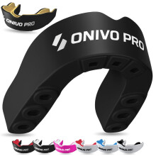 Dual Layer Sports Mouth Guard for Kids & Junior Below 11 Years, Premium Protection Gum Shield Kids with Case, Boil and Bite Mouthguard for Boxing, Ru
