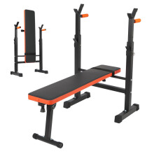 Panana Adjustable Weight Bench for Home Gym, Foldable Incline Decline Workout Bench with Adjustable Barbell Height, Multi-Purpose Exercise Lift Bench