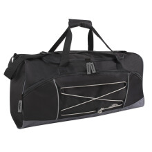60 Litre Duffle Bag – Heavy Duty Extra Large Sports Gym Equipment Travel Duffel Bag for Men and Women (Black)