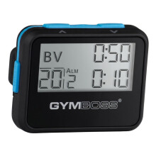 Gymboss Interval Timer and Stopwatch - Black/Blue SOFTCOAT