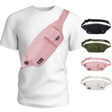 MAXTOP Bumbag Waist Crossbody Bags for Women Men Anti-Theft Fanny Packs with 5-Zipper Pockets Gifts for Enjoy Jogging Hiking Dog Waliking Casual Hand