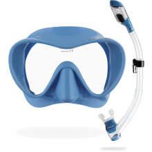 Cressi F1 Frameless Diving Mask - Anti-Fog Tempered Glass Snorkel Mask - Silicone Skirt for Secure Scuba Fit - Adjustable Buckles for Diving & Snorke