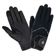 LeMieux Unisex 3D Mesh Riding Gloves in Black - Lightweight & Breathable - Anti Slip - XL
