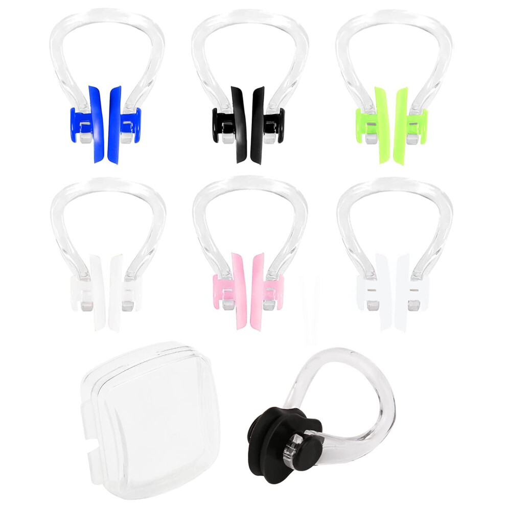 Photos - Other for Swimming LeFeirr Nose Clips Swimming, 6 Pcs Waterproof Silicone Swim Nose Protector with Storage Box for Adults, Beginners