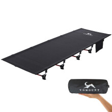 FreiZelt Camping Cot Folding Bed Lightweight Aluminum Poles Compact Portable Camp Bed Easy to Build Resilient for Tents