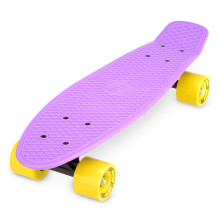 Xootz 22 Inch PP Cruiser Pastel Pink - Kids Mini Skateboard with PP Deck, Beginner Friendly, Compact Skateboard