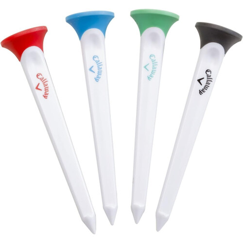 Callaway Callaway Par-Tee Plastic Golf Tees, Assorted, Pack of 4