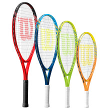 Wilson Federer Junior Tennis Racket Series (19"-25" Age 2-10) inc 3 Tennis Balls (21" (4-6 Year Old))