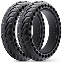 Monuary 2-Pack 50/75-6.1 Tyre for Electric Scooter, Solid Tubeless Tyres Also Compatible with Size 8.5 x 2.0 and 8 1/2 x 2, Puncture Resistant, Mainte