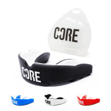 CORE Protection Mouth Guard with Case Slim Fit Gum Shield Suitable for Kids, Teens & Adults for All Contact Sports, BMX, Scooters & Skateboarding - B