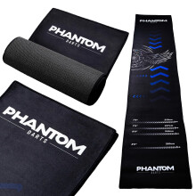 Darts Mat with Oche – Professional Dartboard Mat for Floor Protection, Non-Slip Rubber Backing, Portable Darts Distance Mat with Throwing Lines for